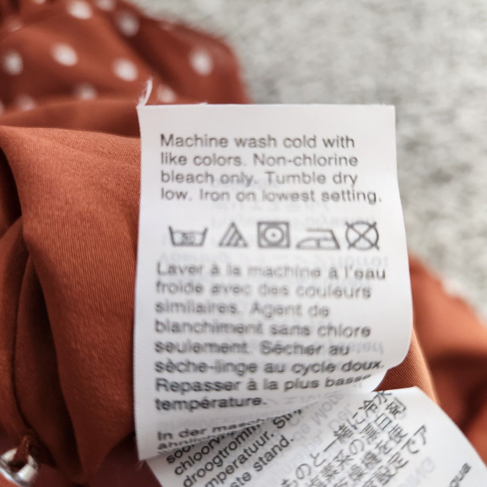 Madewell Smocked Waist Mini Dress Button-Front Short Sleeve V Neck Size XS - Picture 13 of 14